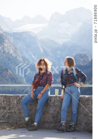 Two happy girls Two happy girls 71886900