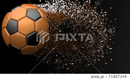 サッカーボール バスケットボール 3Dイラスト サッカーボール バスケットボール 3Dイラスト 71887349