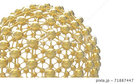 球体の3d抽象イラストのイラスト素材
