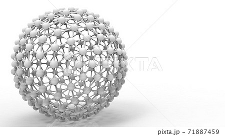 球体の3d抽象イラストのイラスト素材