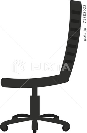 シンプルな肘掛のないオフィスの椅子のイラスト素材