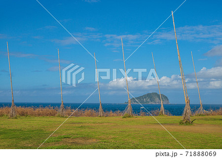 view of Keelung islet from Chaojing Park, keelung city, taiwan 71888069