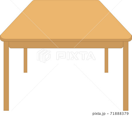 シンプルなダイニングテーブルのイラストのイラスト素材 7179