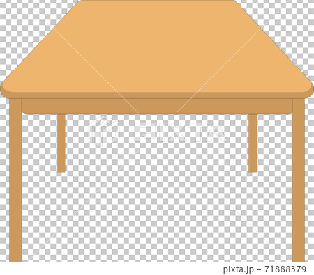 シンプルなダイニングテーブルのイラストのイラスト素材 7179