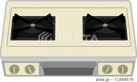 Illustration Of A Simple Gas Stove - Stock Illustration [71888676] - Pixta