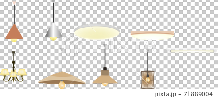 Simple lighting illustration set Simple lighting illustration set 71889004