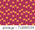 北欧風　お花柄壁紙 71890539