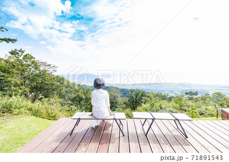 滋賀県 琵琶湖の見える丘 滋賀県 琵琶湖の見える丘 71891543