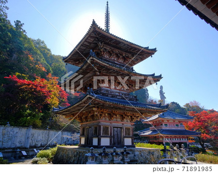 西国三十三所の第6番札所 壷阪寺 西国三十三所の第6番札所 壷阪寺 71891985