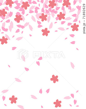 散桜のイラスト壁紙のイラスト素材
