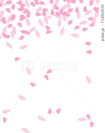 散桜のイラスト壁紙 花びらのみのイラスト素材
