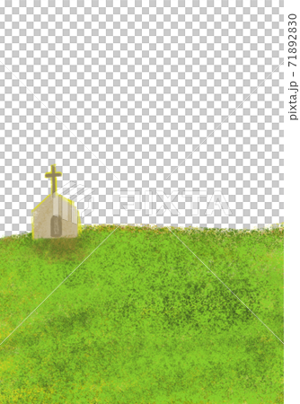 高原に教会があるイラスト Png背景抜き のイラスト素材 71