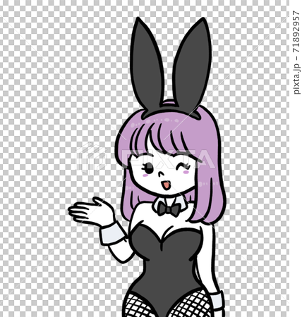 案内をするバニーガールのイラスト 案内をするバニーガールのイラスト 71892957