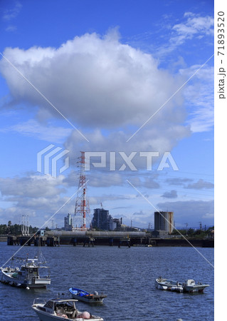 大牟田市 三池港 風景、 大牟田市 三池港 風景、 71893520