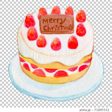 聖誕節水彩插圖 71895532