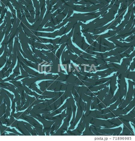 Vector Seamless Pattern Ragged Lines Angles Tidewater Green Color Elegant Geometric pattern 71896985