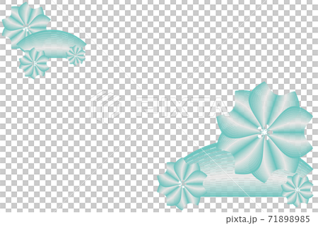 Flower frame, Japanese style image material Flower frame, Japanese style image material 71898985