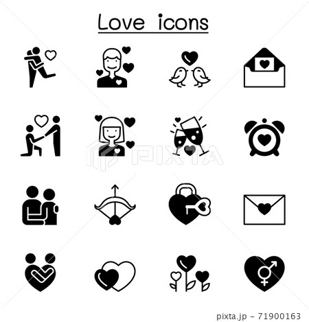 Love Icon Set Vector Illustration Graphic Designのイラスト素材