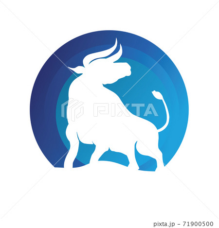 Bull New Year. Happy New Year. Chinese zodiac symbol of new 2021 year. Bull, ox, cow. 71900500
