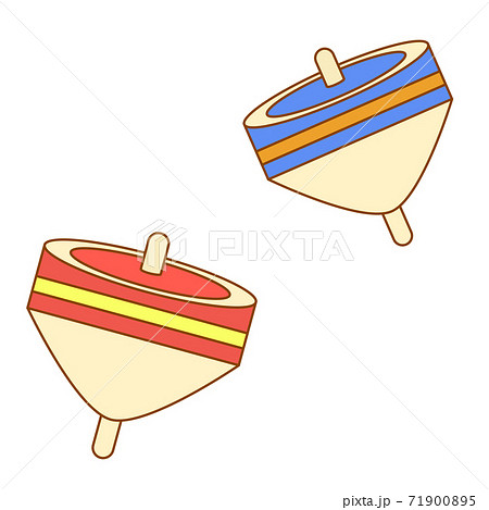 1月 イメージイラスト こまのイラスト素材