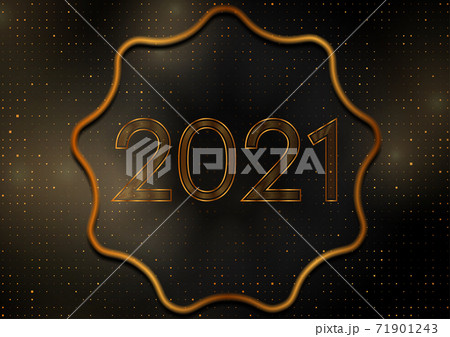 2021 New Year golden abstract sparkling background 71901243