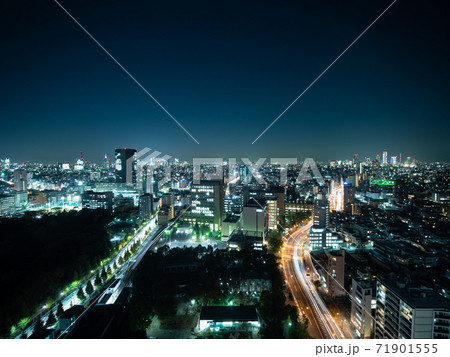 東京の夜景 文京シビックセンターからの風景 東京の夜景 文京シビックセンターからの風景 71901555