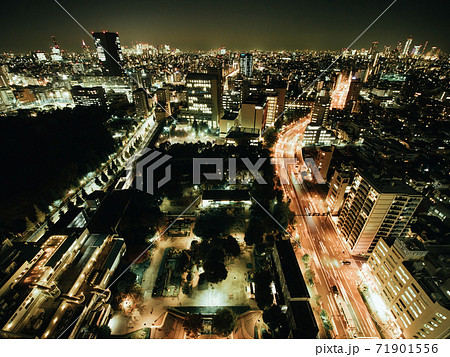 東京の夜景 文京シビックセンターからの風景 東京の夜景 文京シビックセンターからの風景 71901556