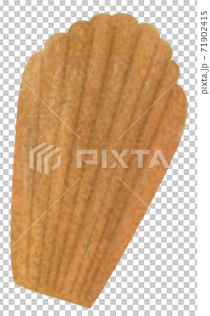 甘い焼き菓子 マドレーヌの手描きイラストのイラスト素材