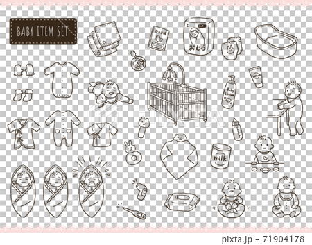 Baby and baby goods set 71904178