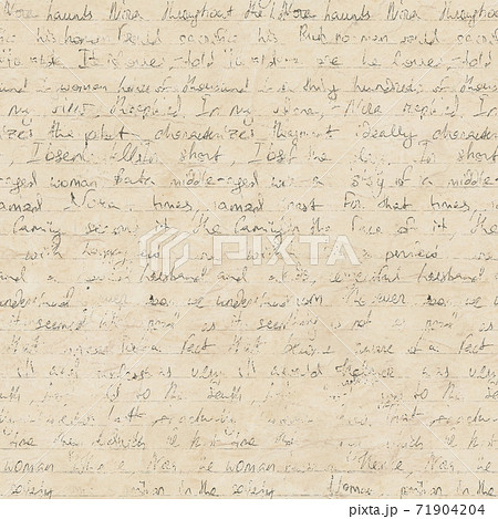 Seamless abstract pattern in vintage style with hand written letter 71904204