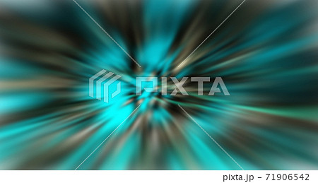 背景 Cg サイバー 未来 イメージ 放射 素材 集中線 横 Zoom Blue Abstractのイラスト素材
