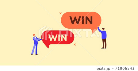 Win Win Illustration Confirmation Of Victory のイラスト素材