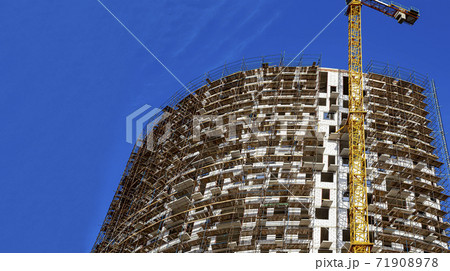multi-storey building under construction (new residential complex) , Moscow, Russia   71908978