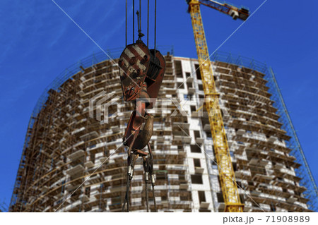 multi-storey building under construction (new residential complex) , Moscow, Russia   71908989