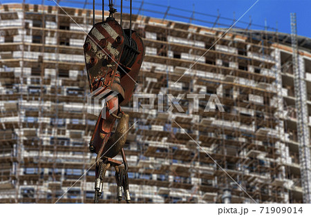 multi-storey building under construction (new residential complex) , Moscow, Russia   71909014