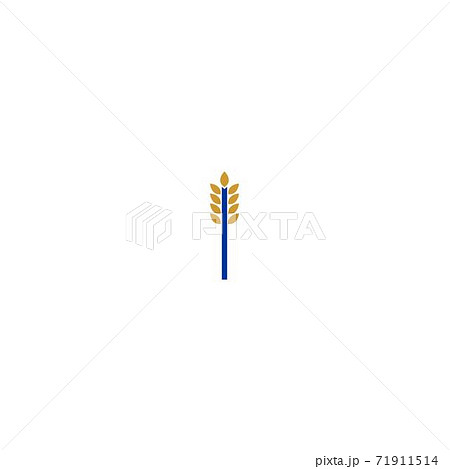 Letter I combined with wheat icon logo design 71911514