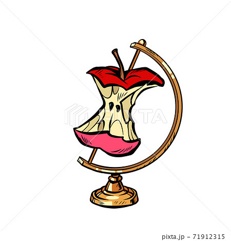 globe international apple core, food waste 71912315