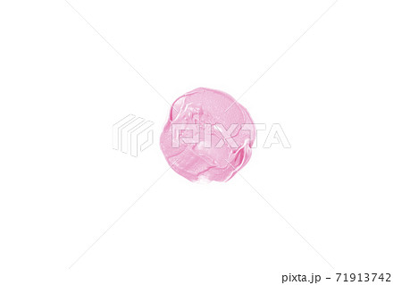 Bright pink and paint in the form of a circular strokes. 71913742
