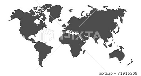 高精細な世界地図のイラストレーション。 高精細な世界地図のイラストレーション。 71916509