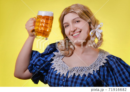 woman with beer woman with beer 71916682