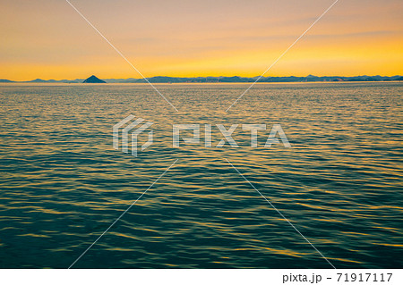 Twilight sunset sea in Takamatsu, kagawa, Japan 71917117