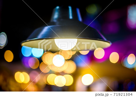 lighting lamp Bulb with colorful bokeh background 71921304