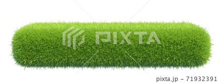 Grass box isolated on white background, 3d rendering Grass box isolated on white background, 3d rendering 71932391
