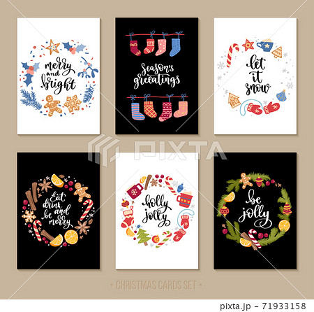 Decorative vector illustration for winter invitations, cards, posters and flyers. 71933158