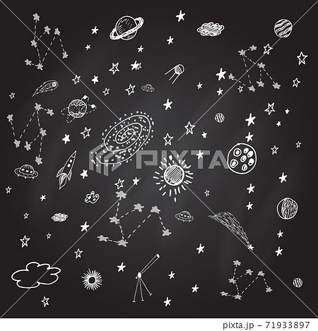 Hand drawn sky background 71933897