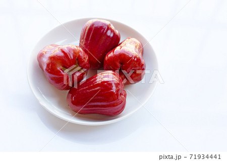 Rose apple isolated on the white background Rose apple isolated on the white background 71934441