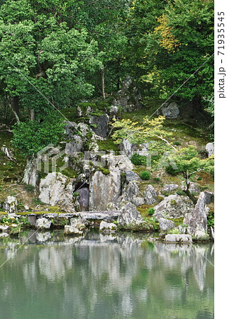 天龍寺　龍門瀑　京都 71935545