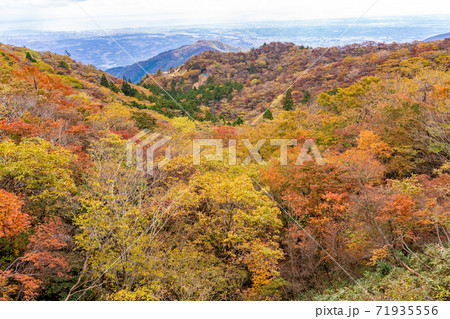 三重県菰野町 紅葉の御在所岳山頂からの眺め 三重県菰野町 紅葉の御在所岳山頂からの眺め 71935556