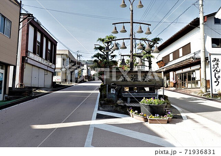 岳温泉・岳温泉街の風景 岳温泉・岳温泉街の風景 71936831