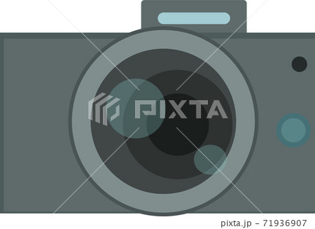 Simplified camera vector. Photo camera isolated object. Simplified camera vector. Photo camera isolated object. 71936907
